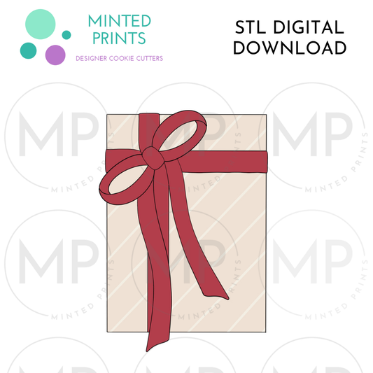 Tall Present Cookie Cutter STL DIGITAL DOWNLOAD