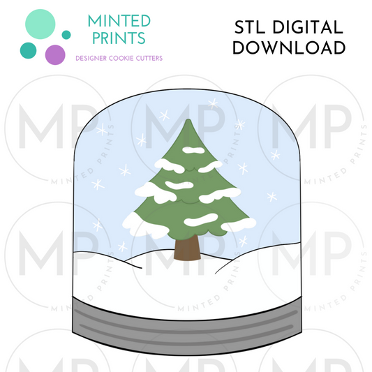 Tall Snow Globe Cookie Cutter STL DIGITAL DOWNLOAD