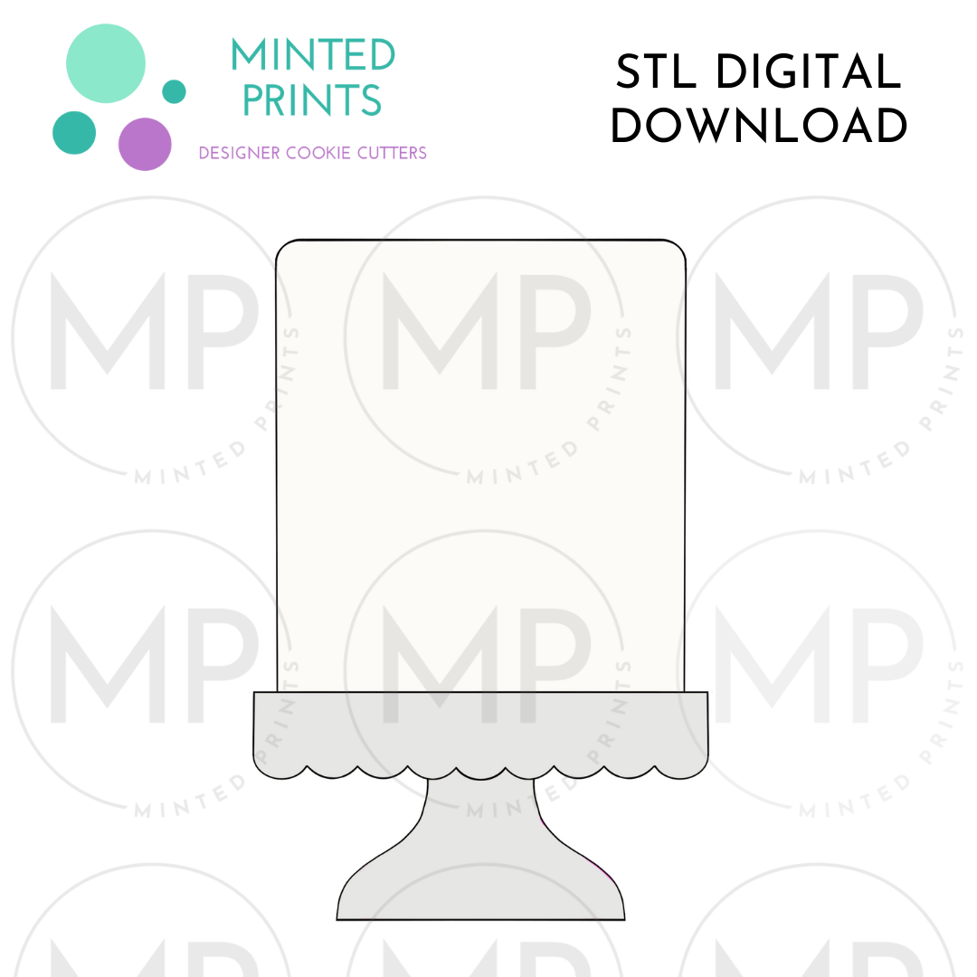 Tall Tier Cake Cookie Cutter STL DIGITAL DOWNLOAD