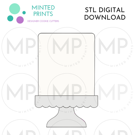 Tall Tier Cake Cookie Cutter STL DIGITAL DOWNLOAD