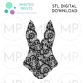 Teddy Lingerie Cookie Cutter STL DIGITAL DOWNLOAD