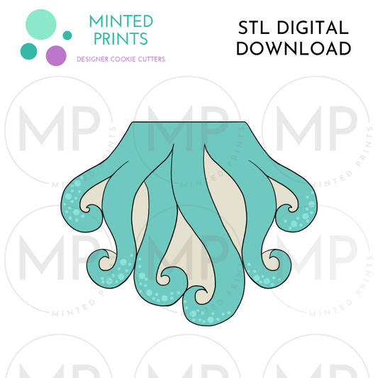 Tentacles Cookie Cutter STL DIGITAL DOWNLOAD