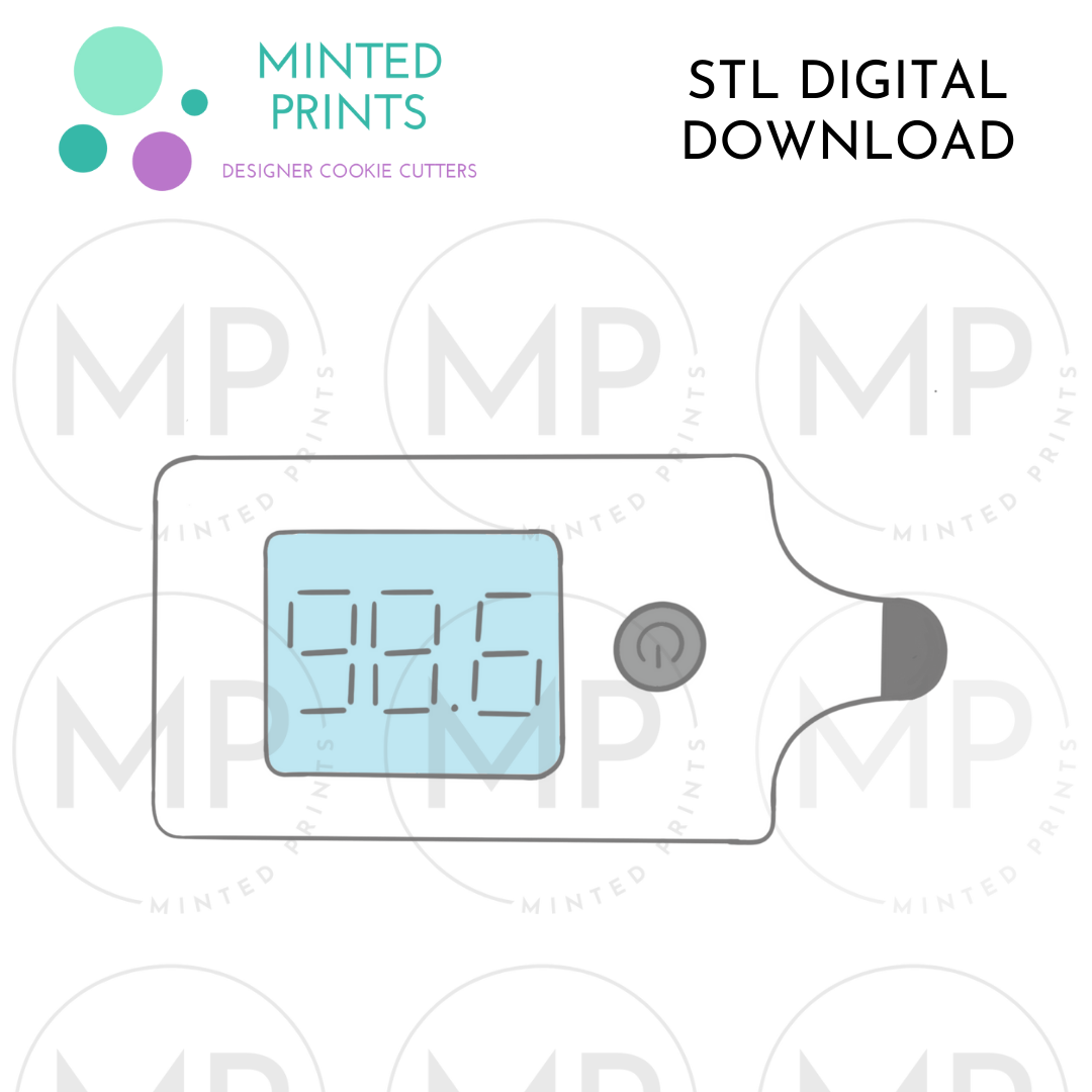 Thermometer Cookie Cutter STL DIGITAL DOWNLOAD