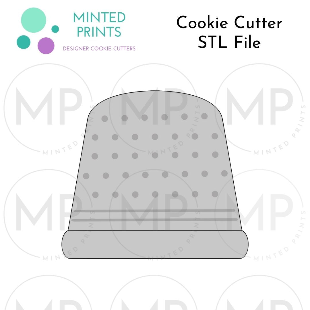 Thimble Cookie Cutter STL DIGITAL FILE
