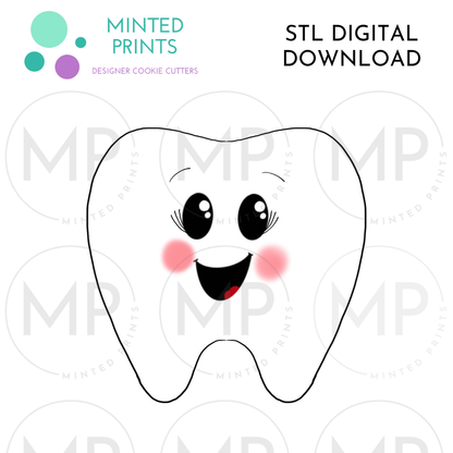 Tooth Cookie Cutter STL DIGITAL DOWNLOAD