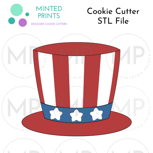 Top Hat Cookie Cutter STL DIGITAL FILE