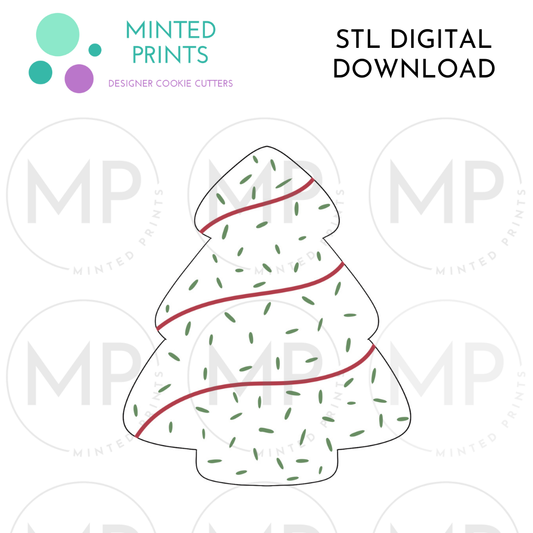 Tree Cake Cookie Cutter STL DIGITAL DOWNLOAD