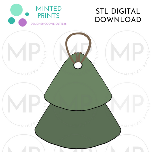 Tree Ornament Cookie Cutter STL DIGITAL DOWNLOAD