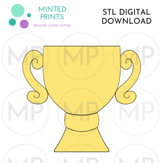 Trophy 2 Cookie Cutter STL DIGITAL DOWNLOAD