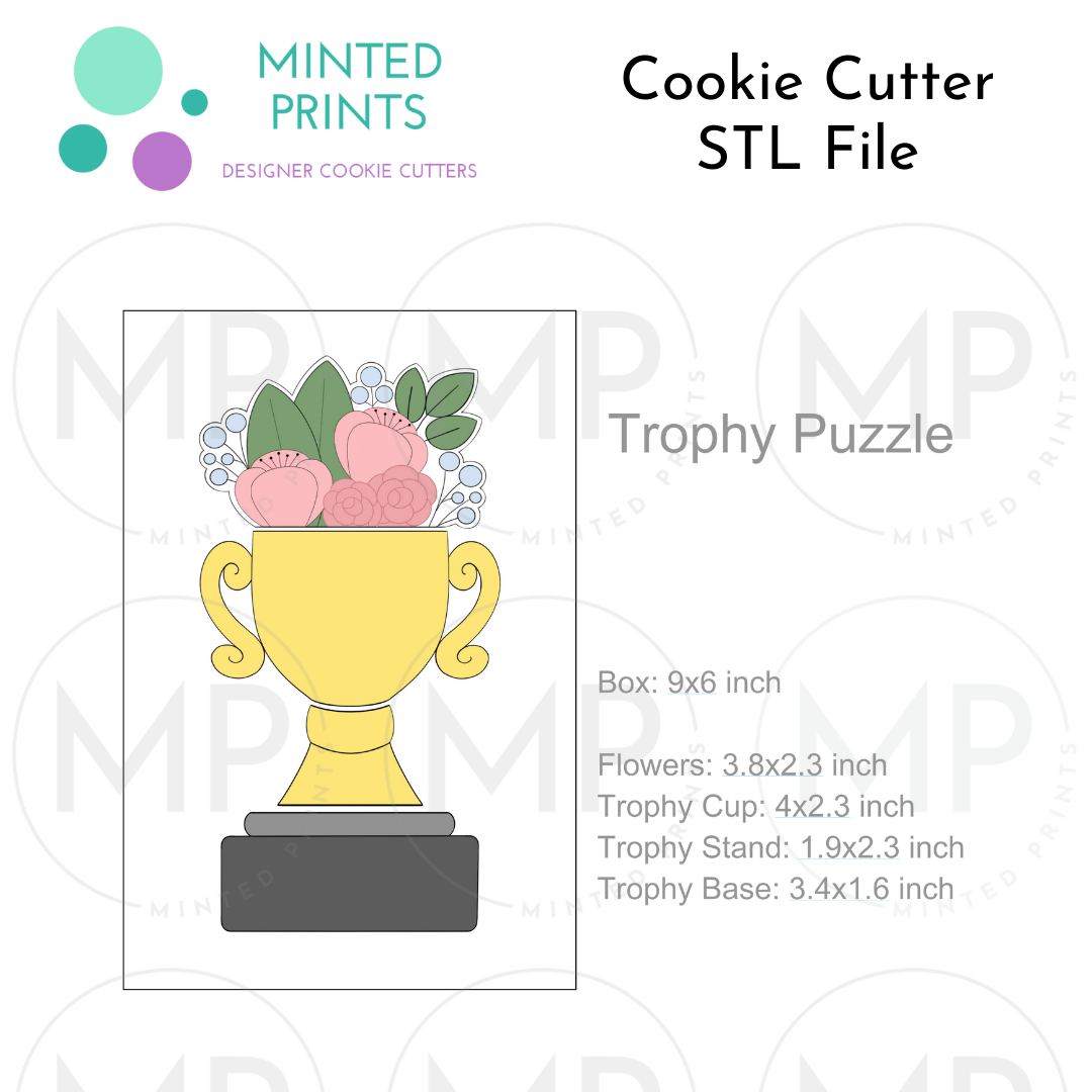Trophy Puzzle Cookie Cutter STL DIGITAL FILES