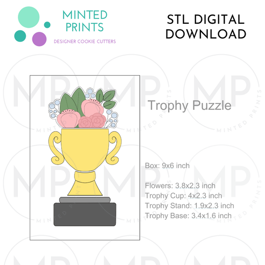 Trophy Puzzle Cookie Cutter STL DIGITAL DOWNLOAD