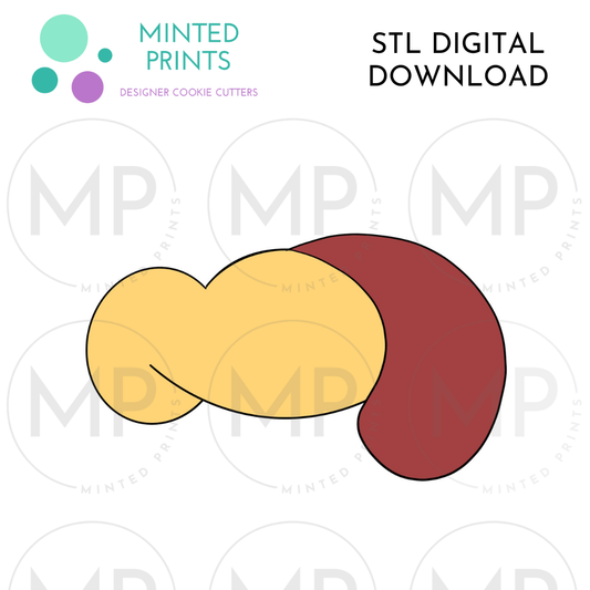 Turkey Beak Cookie Cutter STL DIGITAL DOWNLOAD