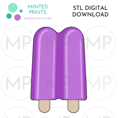 Twin Popsicle Cookie Cutter STL DIGITAL DOWNLOAD