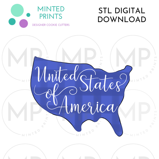 United States Cookie Cutter STL DIGITAL DOWNLOAD