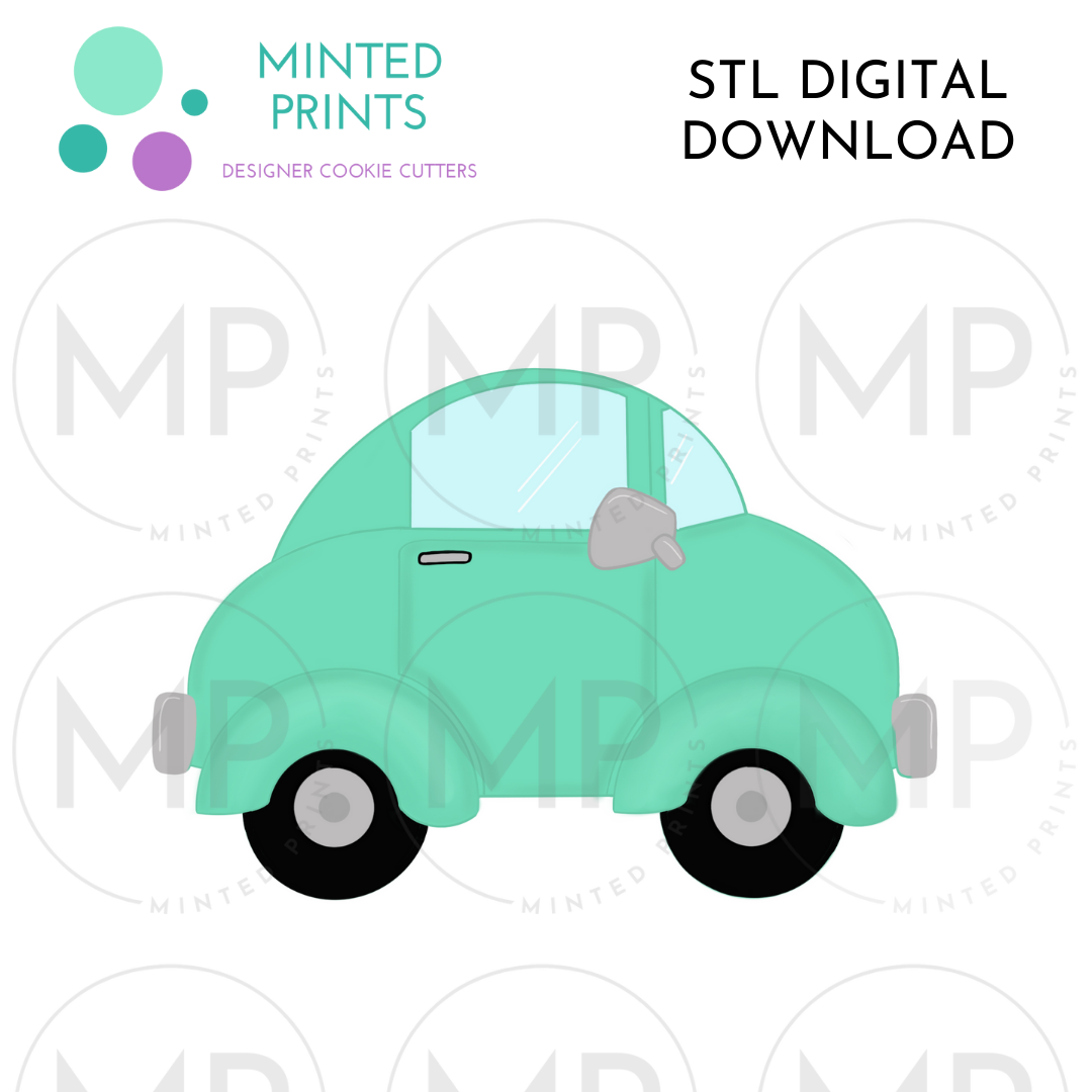 VW Bug Car Cookie Cutter STL DIGITAL DOWNLOAD