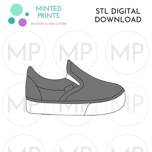 Vans Shoe Cookie Cutter STL DIGITAL DOWNLOAD