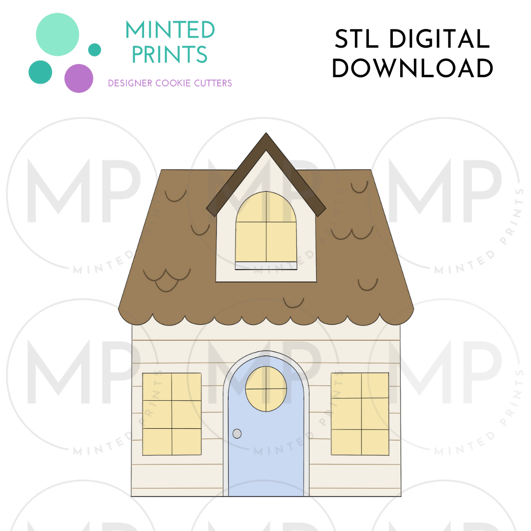 Village House Cookie Cutter STL DIGITAL DOWNLOAD