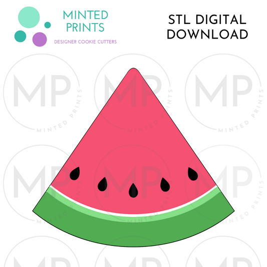 Watermelon Slice Cookie Cutter STL DIGITAL DOWNLOAD