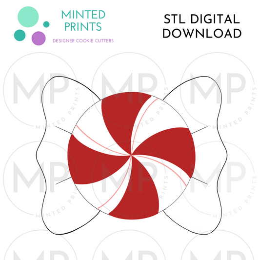 Wrapped Candy Cookie Cutter STL DIGITAL DOWNLOAD