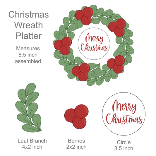 Wreath Platter Cookie Cutters and STL Files