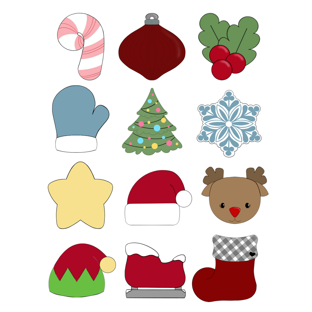 12 Days of Christmas Cookie Cutter STL Digital File