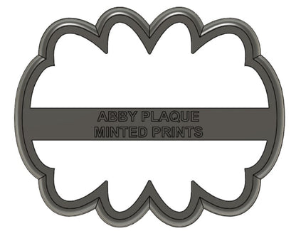 Abby Plaque Cookie Cutter STL Digital File