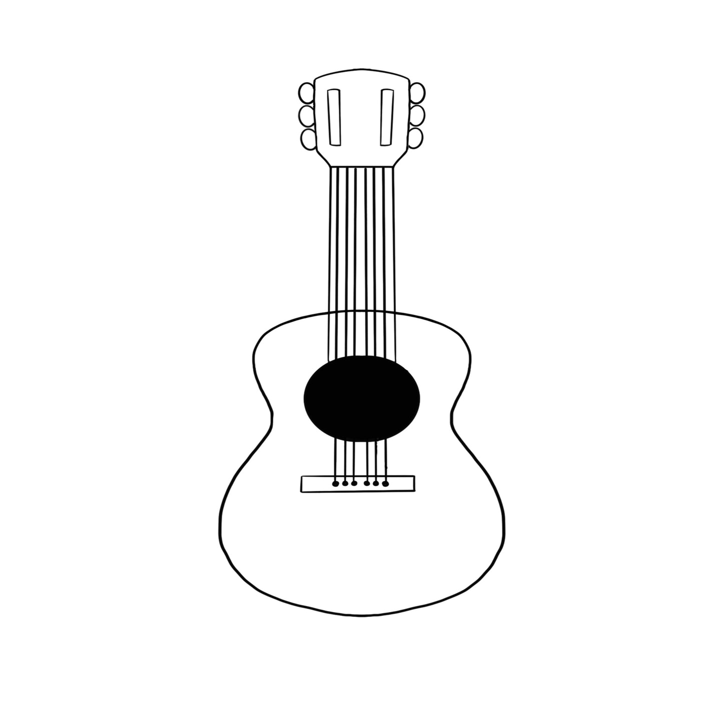 Acoustic Guitar Cookie Cutter STL Digital File