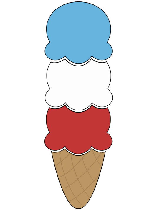 BYO Ice Cream Cone Cookie Cutter & STL