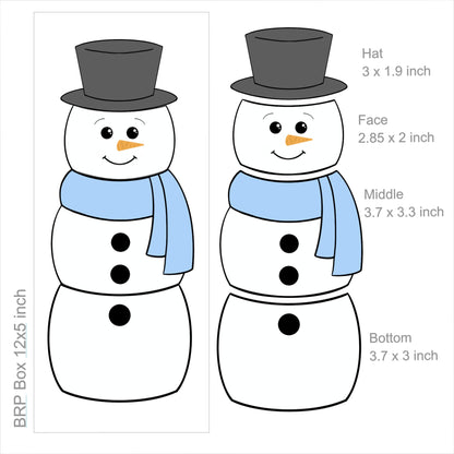BYO Snowman Puzzle Cookie Cutter STL Digital File