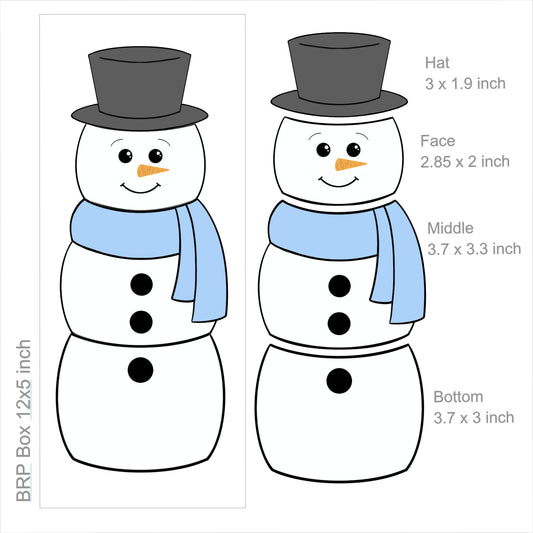 BYO Snowman Puzzle Cookie Cutter STL Digital File