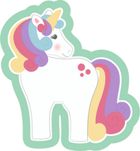Load image into Gallery viewer, Back Facing Unicorn Cookie Cutter STL Digital File

