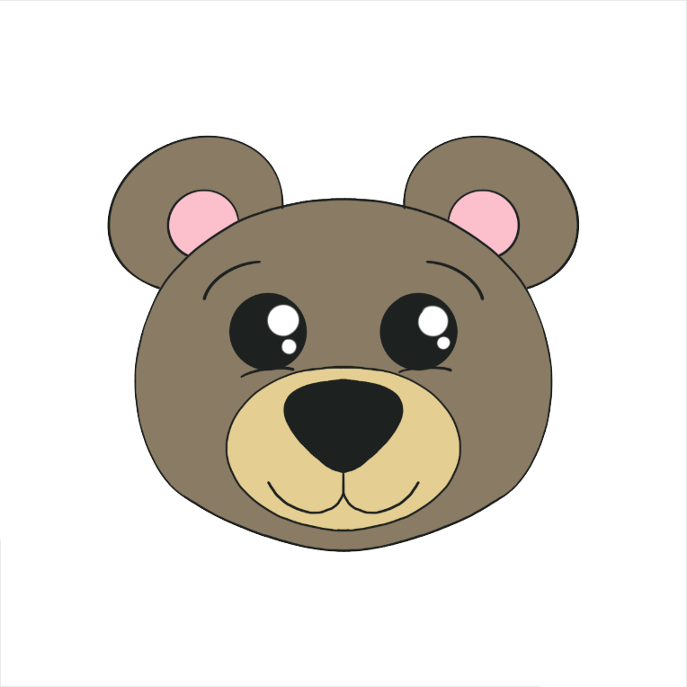Bear Head Cookie Cutter STL Digital File