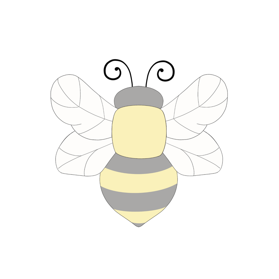 Honey Bee Cookie Cutter STL Digital File