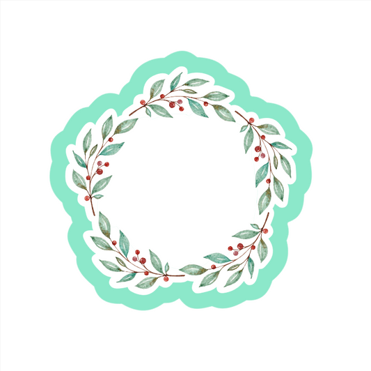 Berry Wreath Cookie Cutter STL Digital File