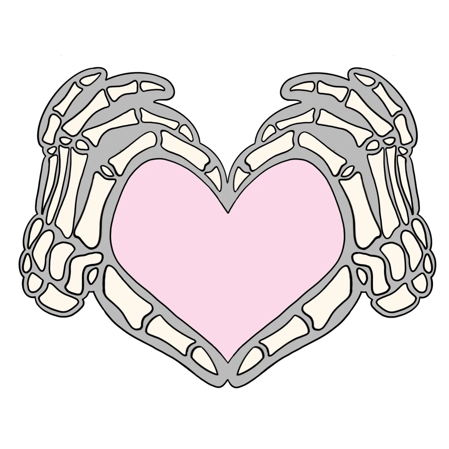 Boney Heart Hands STL Digital File