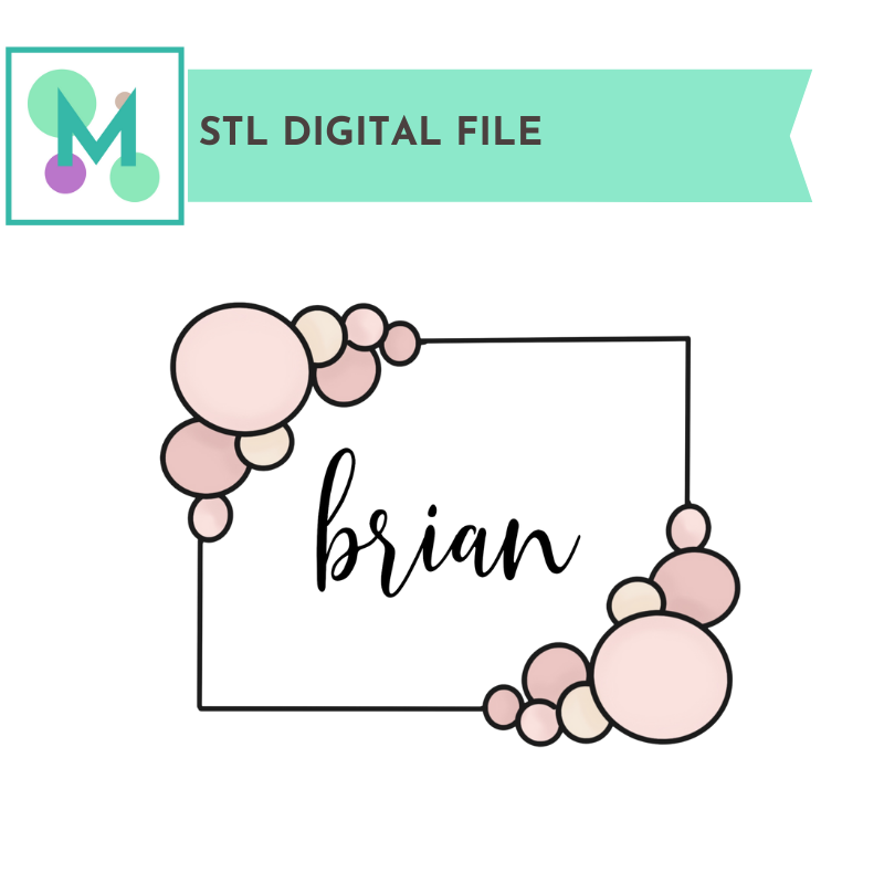 Brian Plaque Cookie Cutter STL Digital File