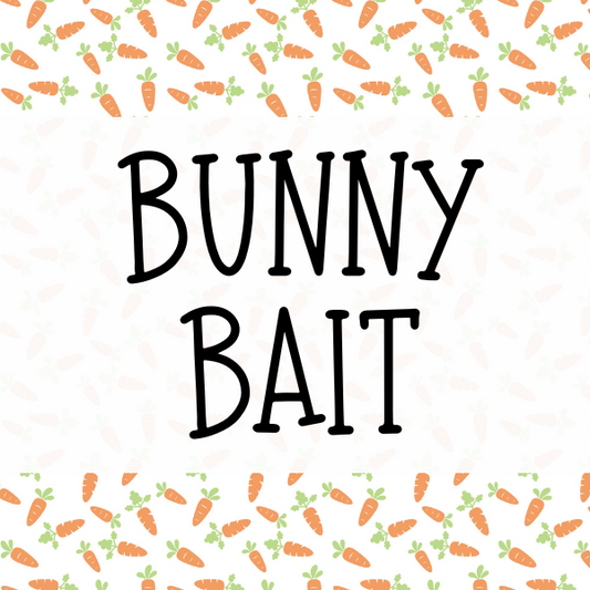 Bunny Bait (Carrots) Cookie Tag, 2 Inch Square