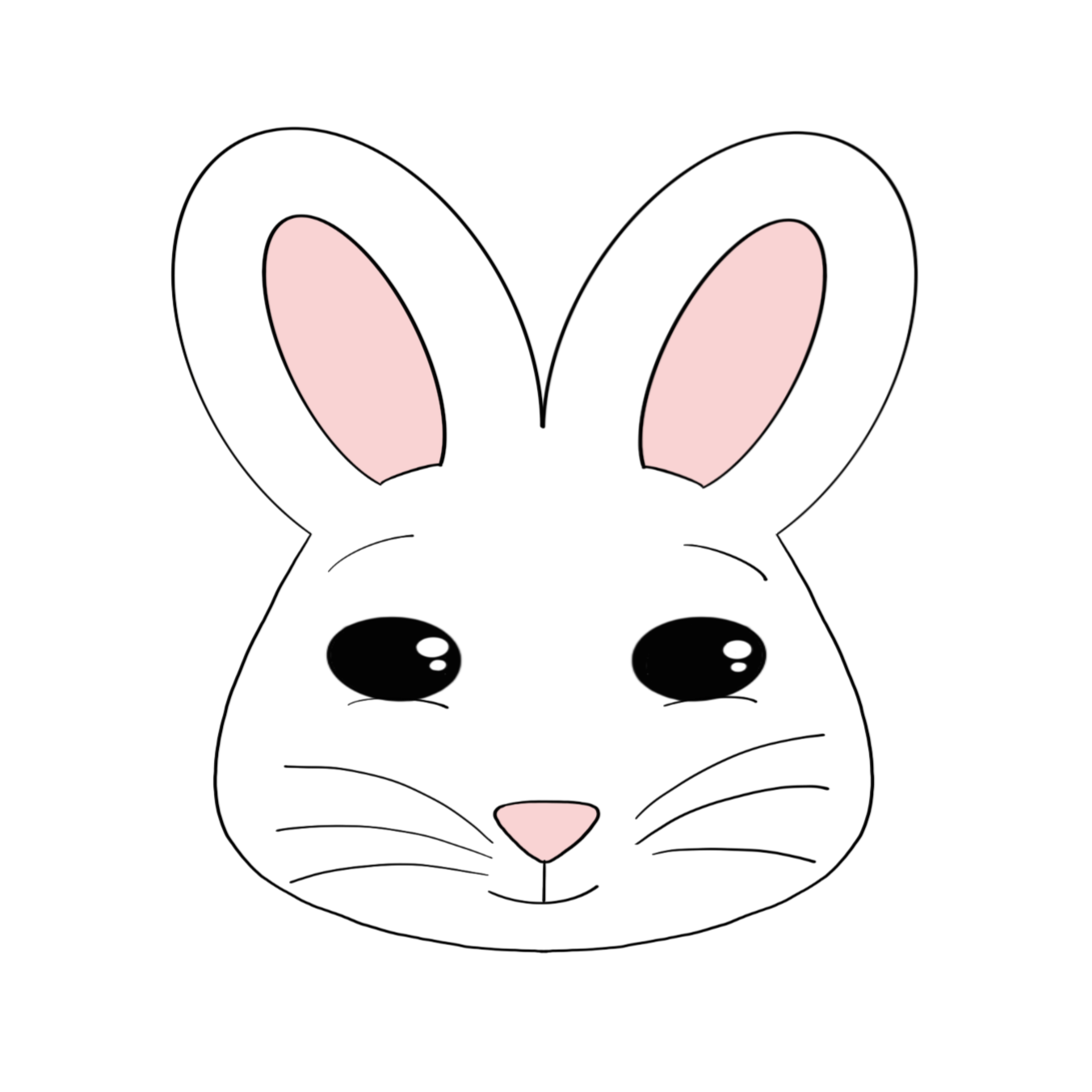 Bunny Face Cookie Cutter STL Digital File