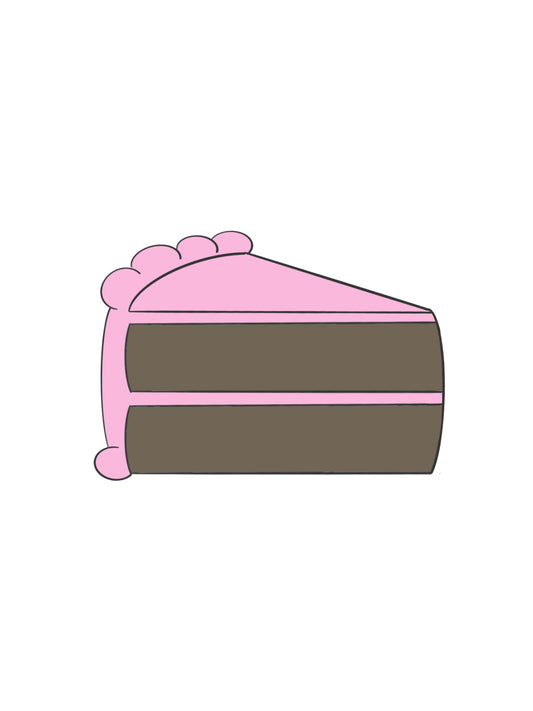Cake Slice Cookie Cutter STL Digital File