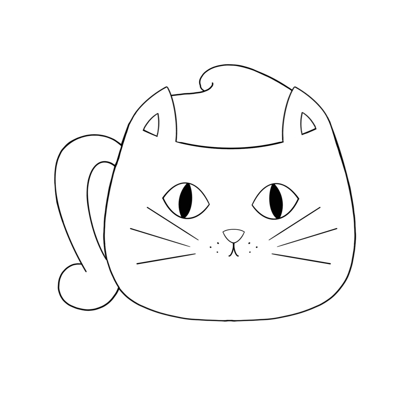 Cat Mug Cookie Cutter STL Digital File