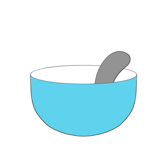 Bowl with Spoon Cookie Cutter STL Digital File