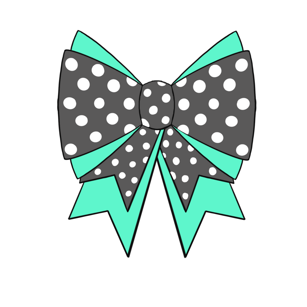 Cheer Bow Cookie Cutter STL Digital File