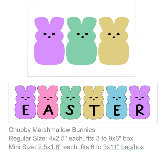 Chubby Marshmallow Bunny Cookie Cutter & STLs