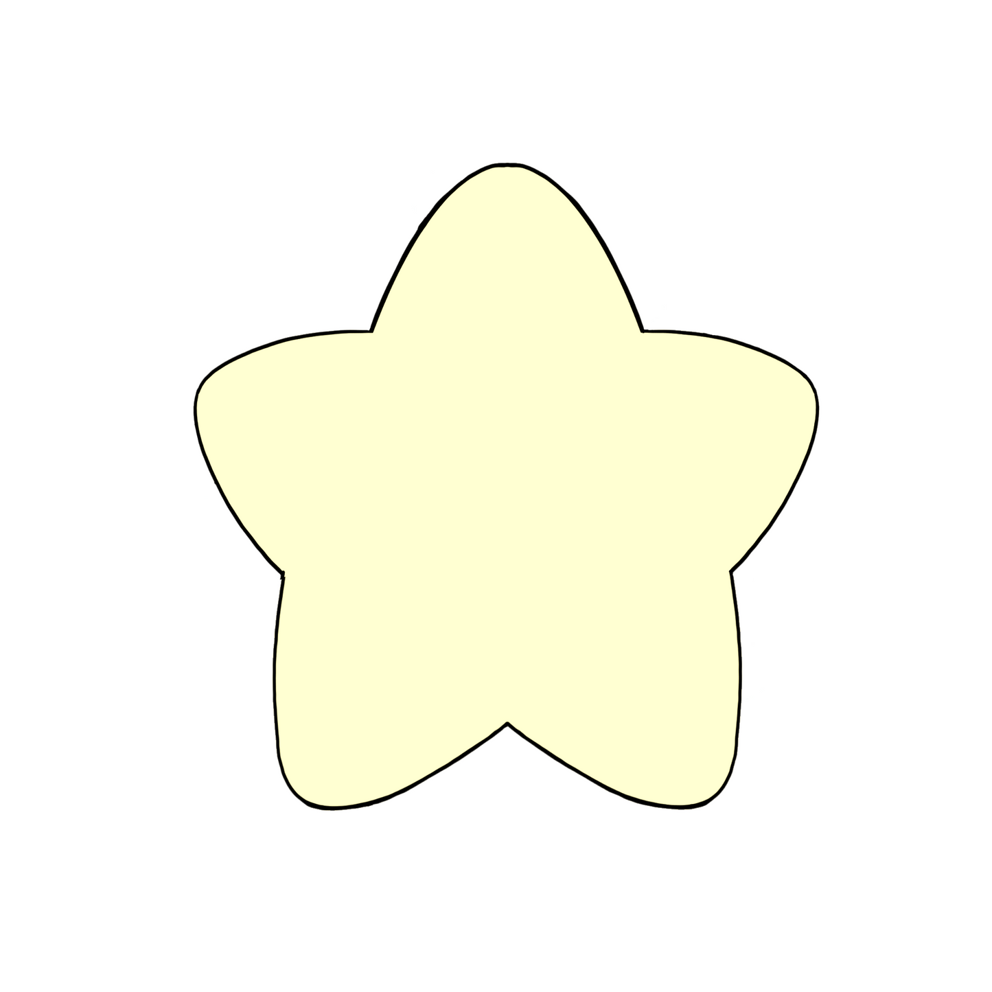 Chubby Star Cookie Cutter STL Digital File