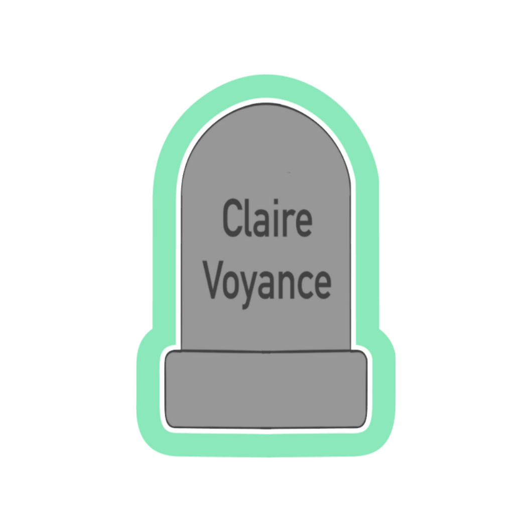 Claire Tombstone Cookie Cutter STL Digital File