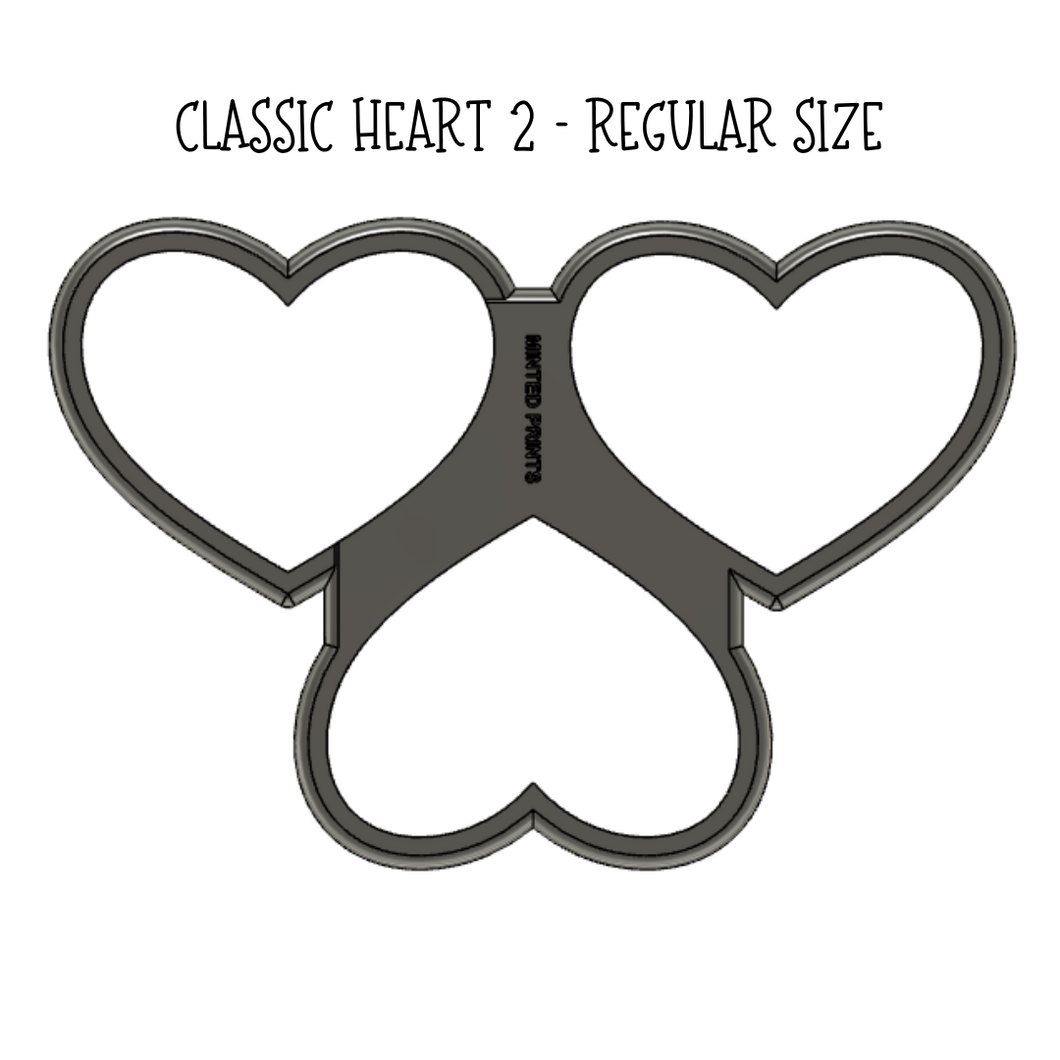 Classic Heart 2 Multi-Cutter STL Digital File