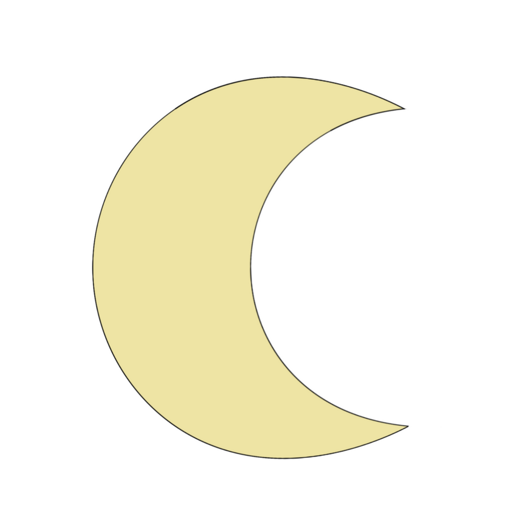 Crescent Moon Cookie Cutter & STLs