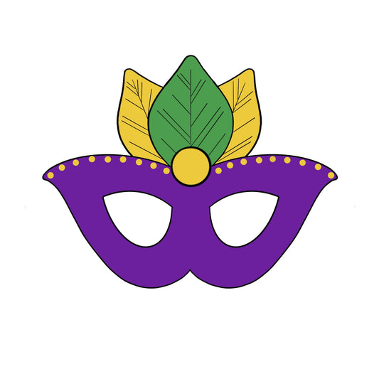 Feather Masquerade Mask STL Digital File