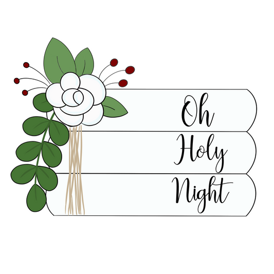 Floral Stacked Wood Sign Cookie Cutter STL Digital File