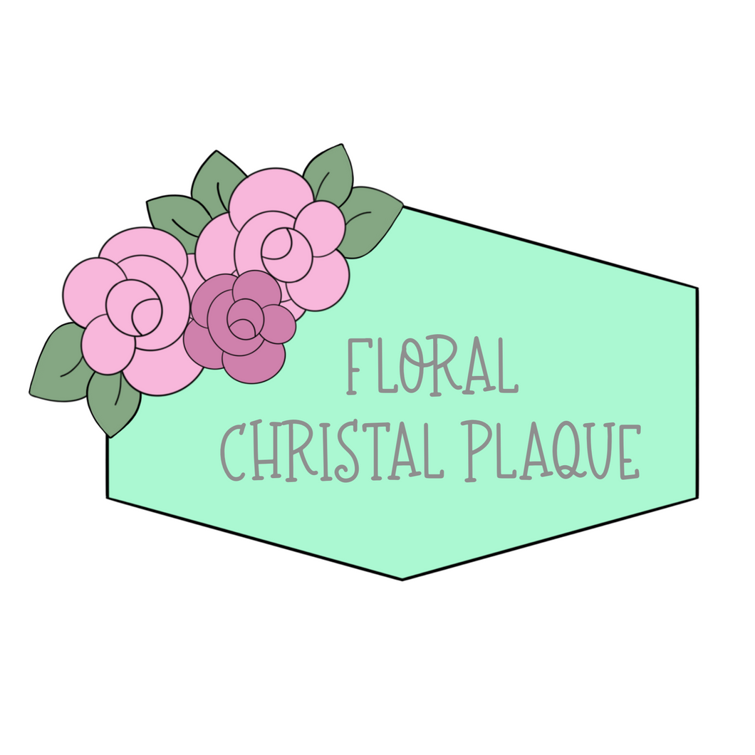 Floral Christal Plaque Cookie Cutter & STLs